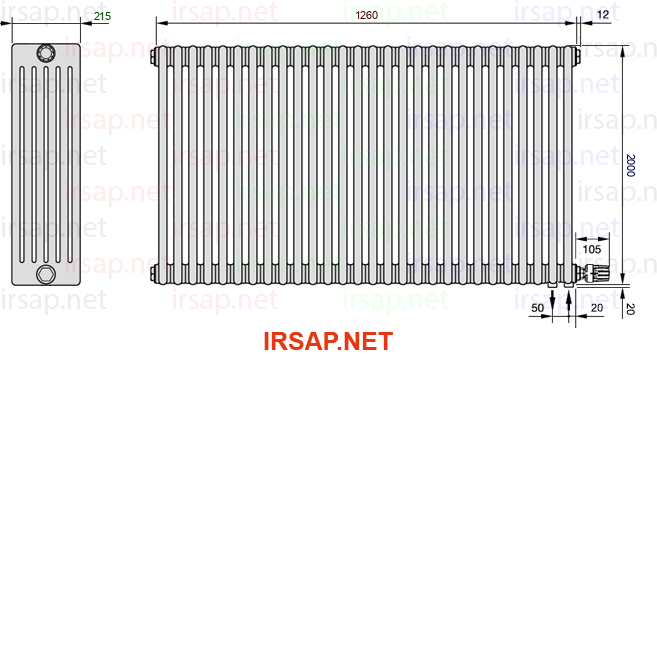 Радиатор IRSAP Tesi 62000/28 T26 CL 01